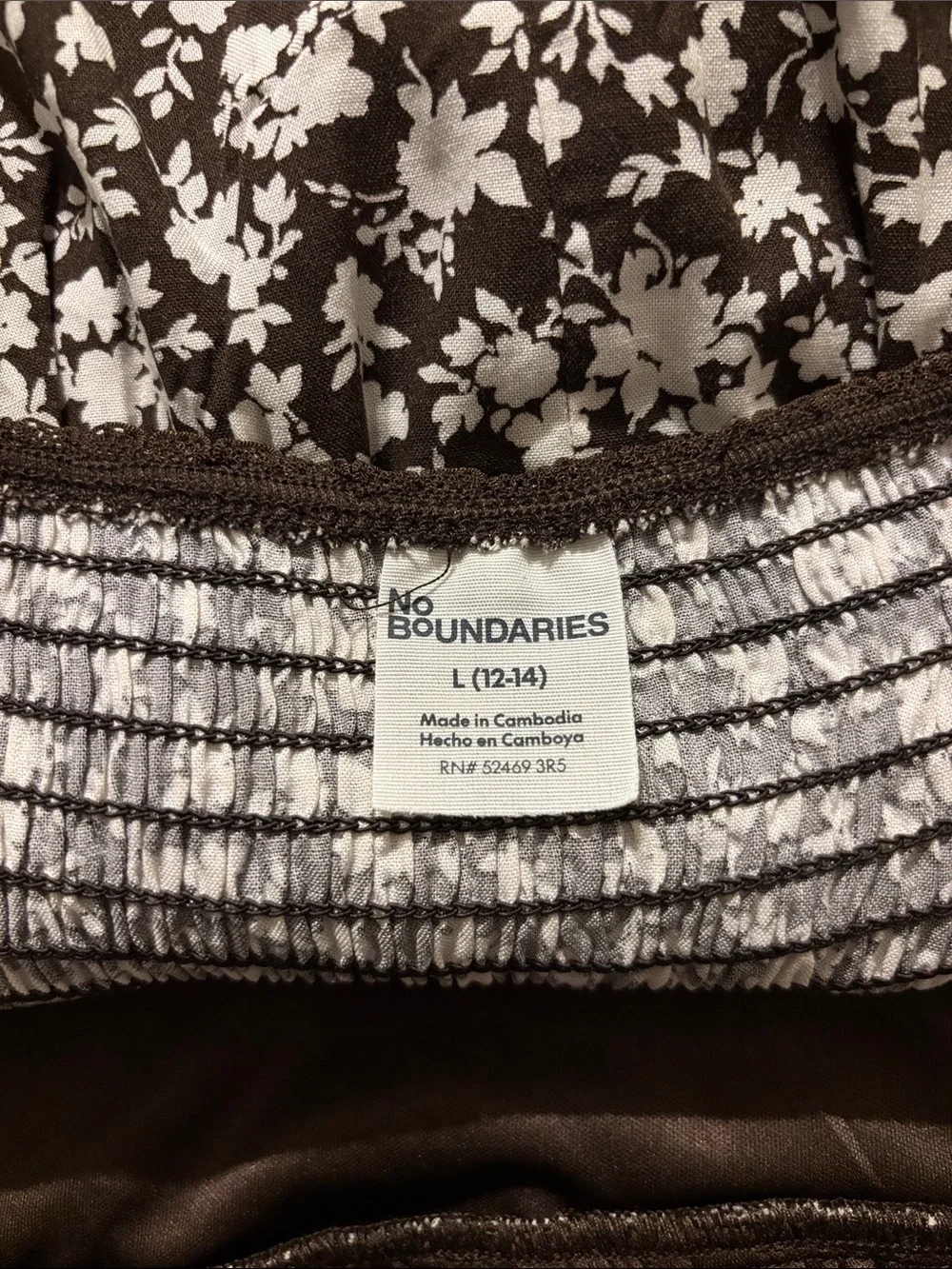 No Boundaries Fit and Flare Dress with Puff Sleeves - Size Large